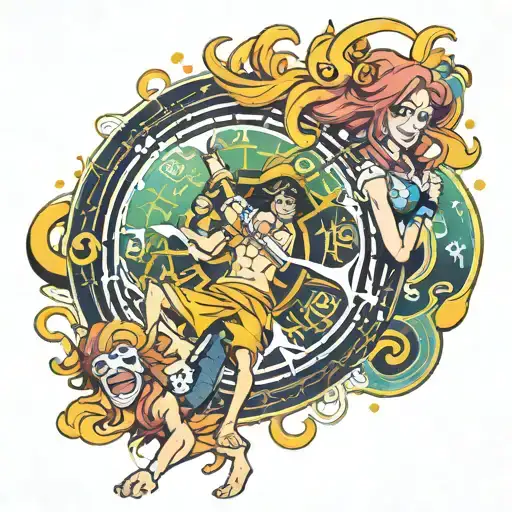 Leo Zodiac And Virgo Zodiac Sign One Piece Anime