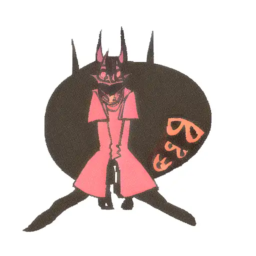 Demon With Guy Faux Mask Appearing From Shadows