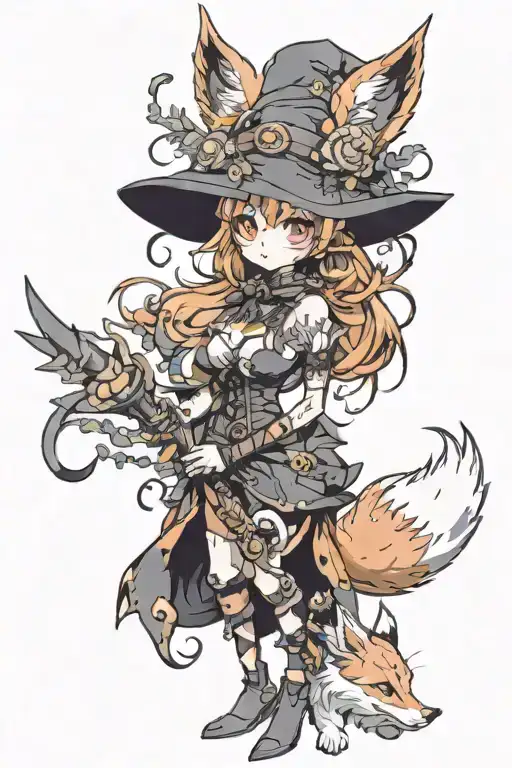 Furry Fox Witch Full Body