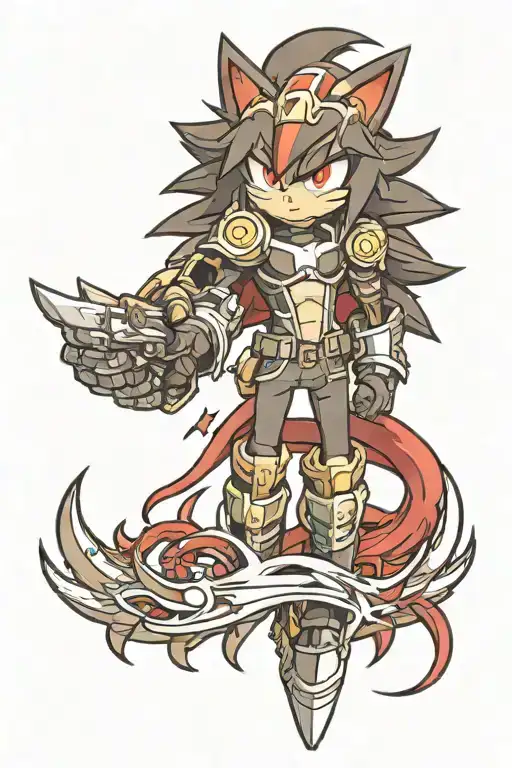 Shadow The Hedgehog Doom Wing Spread