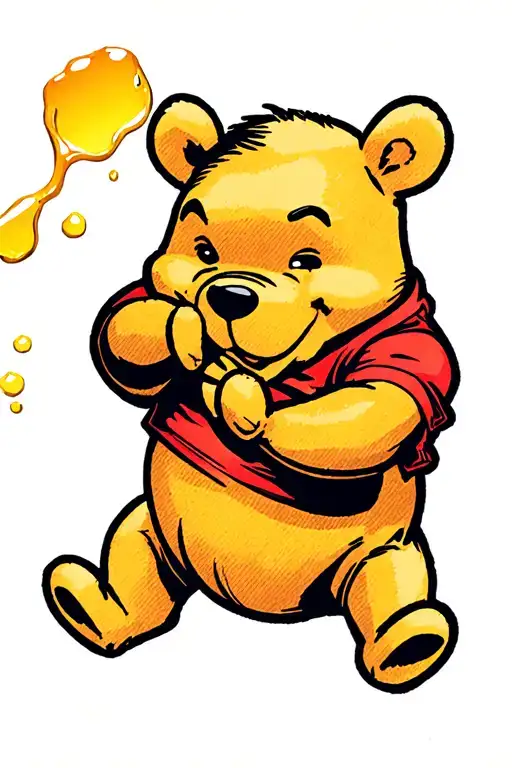 Winnie The Pooh With Honey