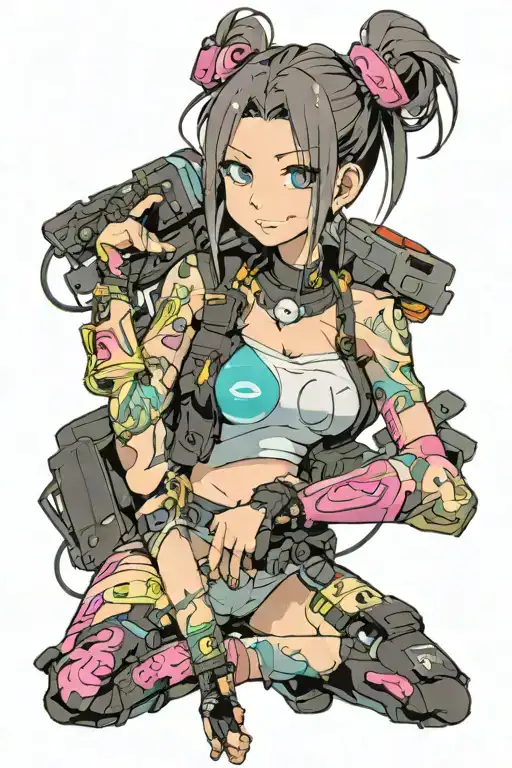 Lucy Kushinada From Cyberpunk Edgerunners Smile Face