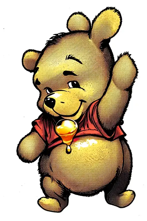 Winnie The Pooh With Honey