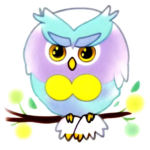 Cute Colored Owl