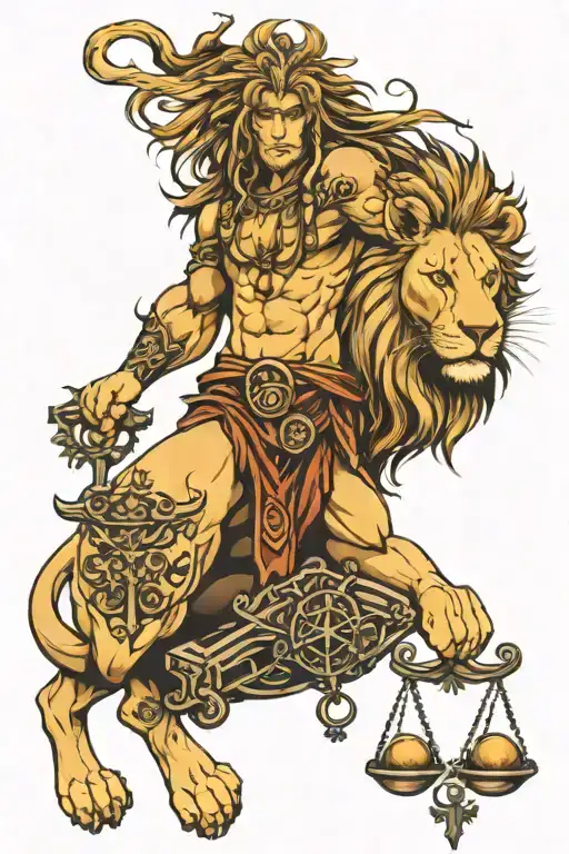 Libra Zodiac With Lion Zodiac