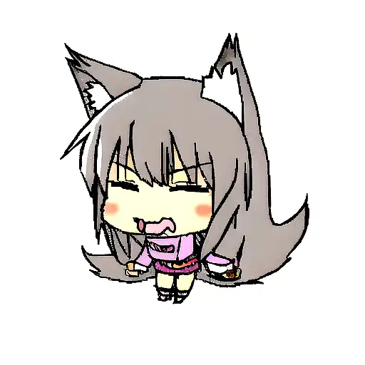 Cute Young Anime Wolf Girl