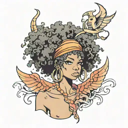 Afro Haired Female Scorpio