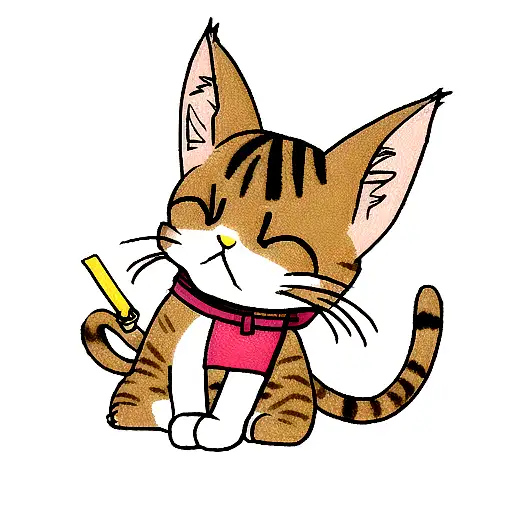 Tabby Cat Smoking A Joint