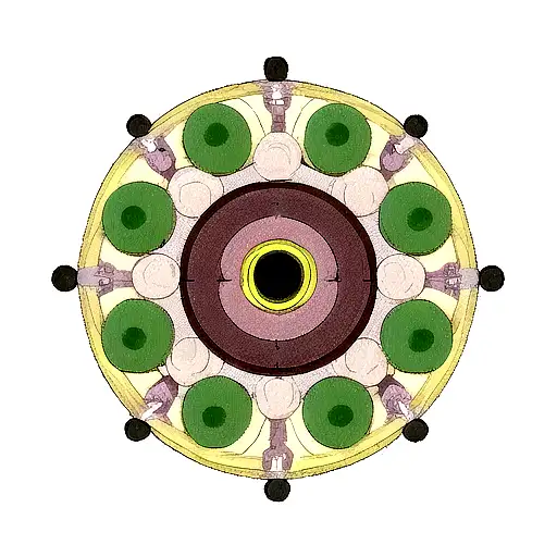 Forest With A Big Gear In The Center