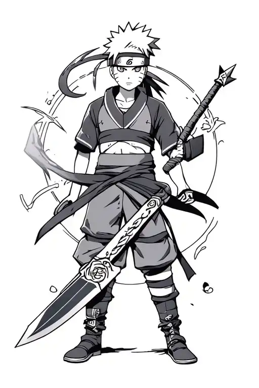 Naruto On A Kunai