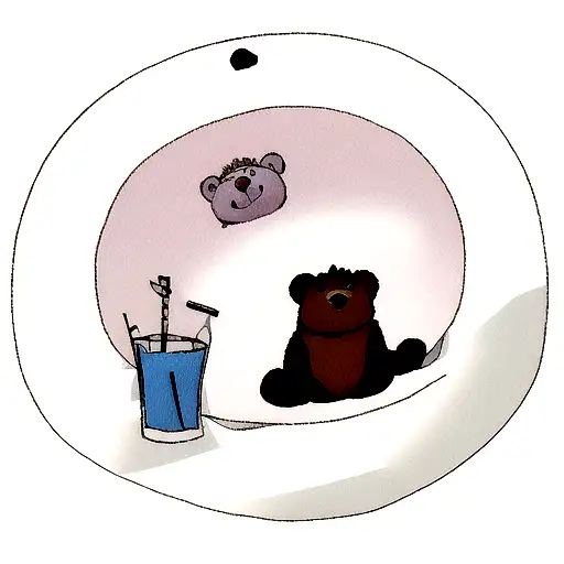 Friendly Bear With A J On The Chest