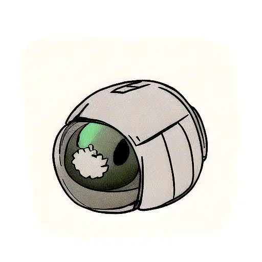 Isolated Skull Lost In Space