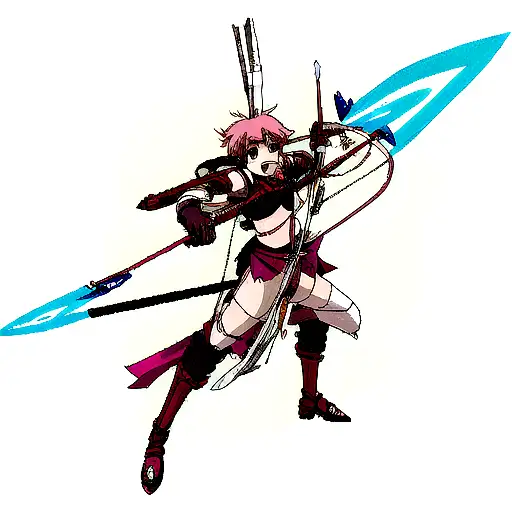 Gradiator With Bow And Arrow And Sword In One Equipment