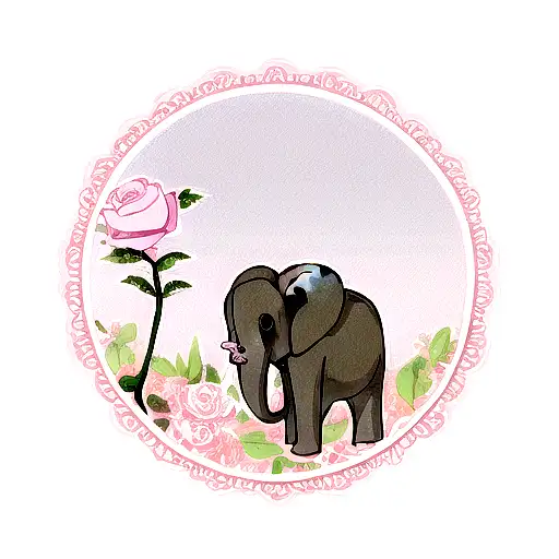 Elephant Dove Rose Mother