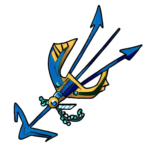 Aquaman Trident Single Color