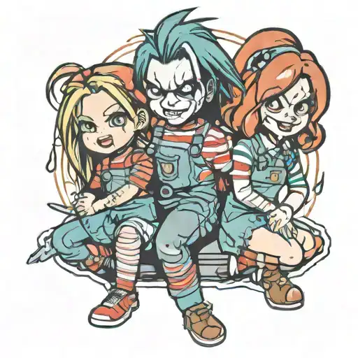 Halloween Chucky And Tiffany