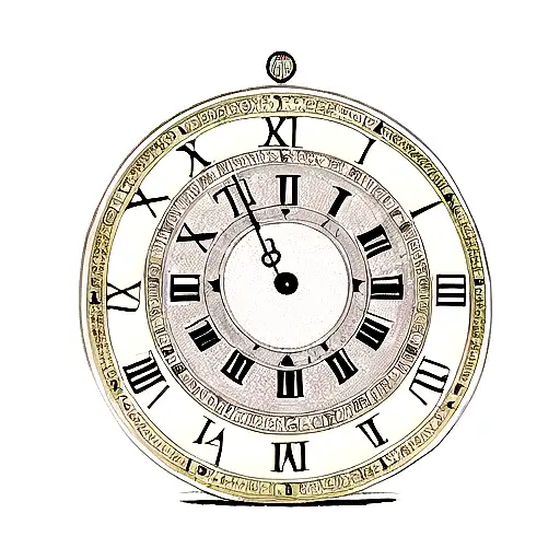 Clock With Date And Time In Roman Numerals