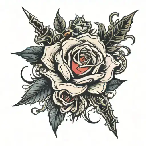 Knife Roses Dark For Cover