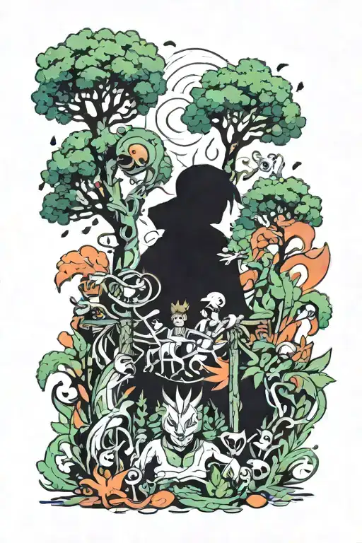 Forest Morphs Into A Crowd Infront Of A Defqon1 Stage