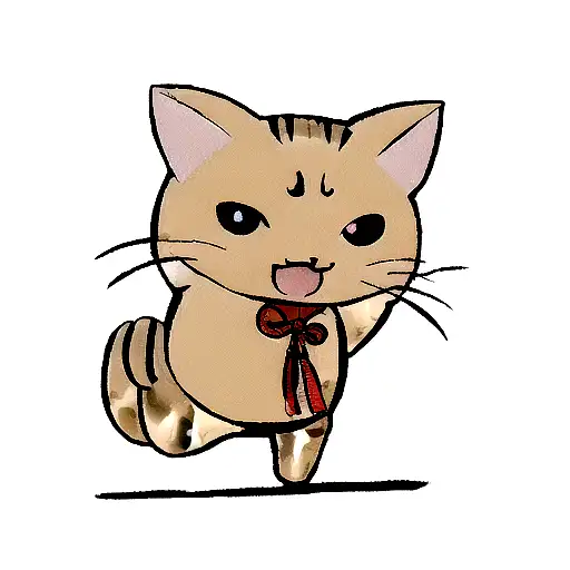 Cat Yakuza Traditional Japan