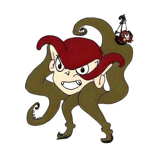 Angry Octopus Climbing