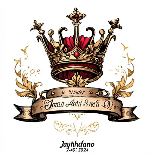 Jayhfano With A Crown And Date 24-07-2024 Under It