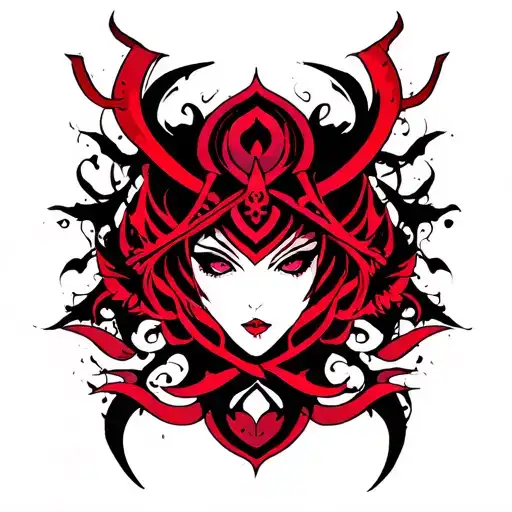 Gothic Tattoo Neo Tribal Style