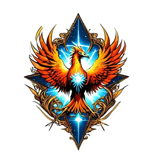 A Phoenix Connected To A Star