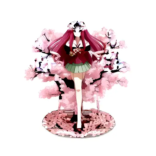 Cherry Blossoms With Medusa