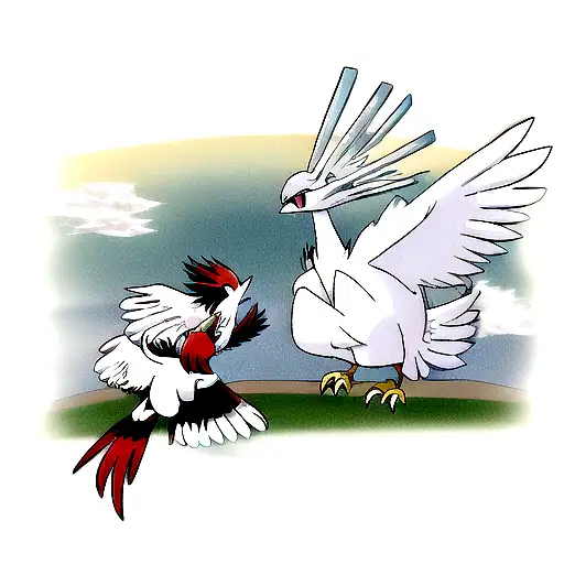 Lugia And Ho-oh From Pokemon Battling