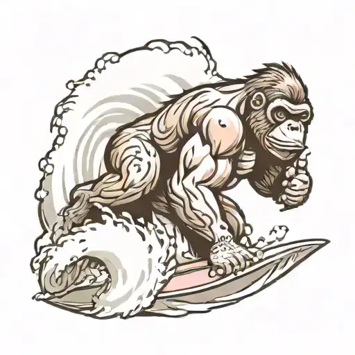 Gorilla Surfing