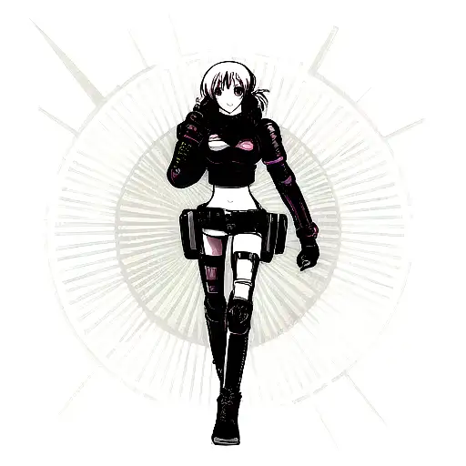 Aries In Cyberpunk Style