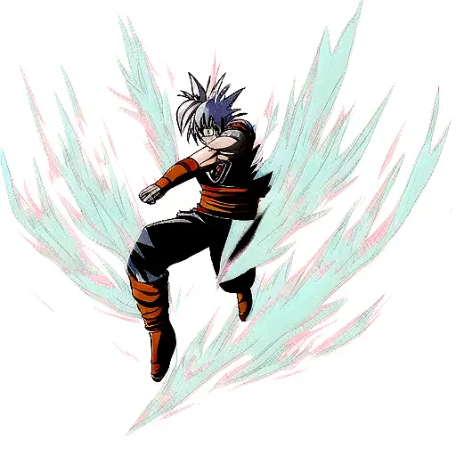 Ultra Instinct Goku With Smoke And Fire