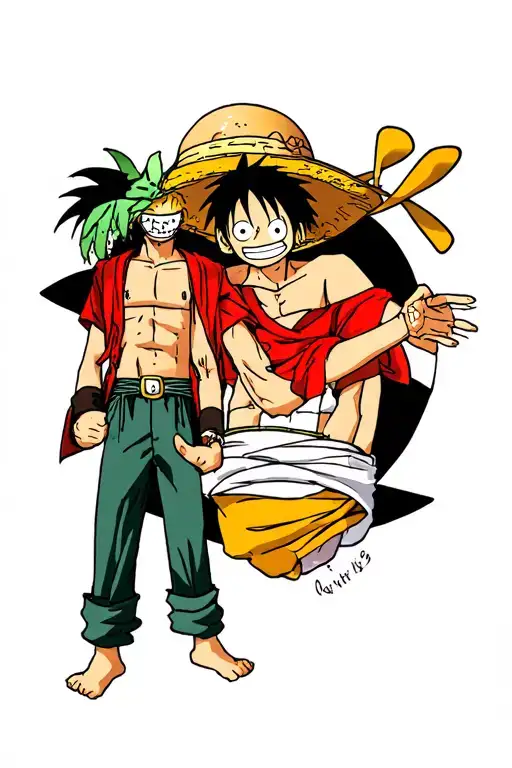 Zoro And Luffy From One Piece
