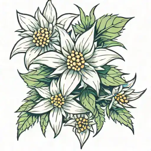 Aggressive Edelweiss Stemless Flower