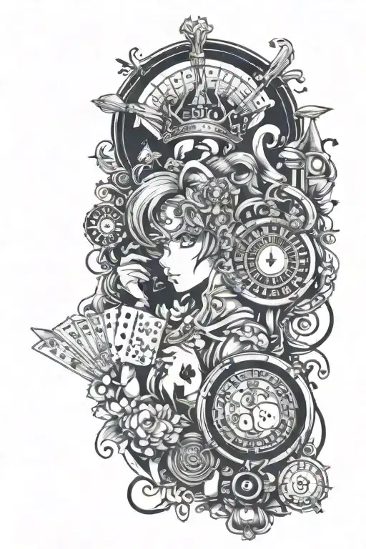 Gambling Themed Sleeve