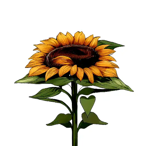 Sunflower And Strawberry