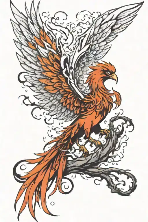 Phoenix Rising From The Ashes