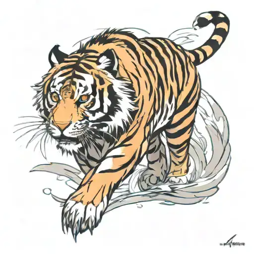Tiger Walking
