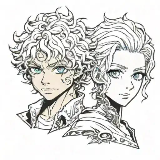 Black Curly Haired Hispanic Boy And A Blonde White Short Haired Girl With Blue Eyes