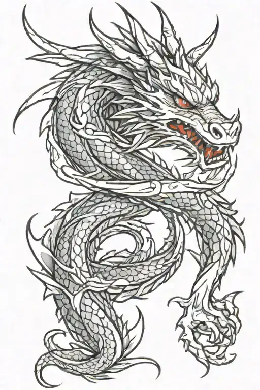 Dragon Wrapping Around Arm