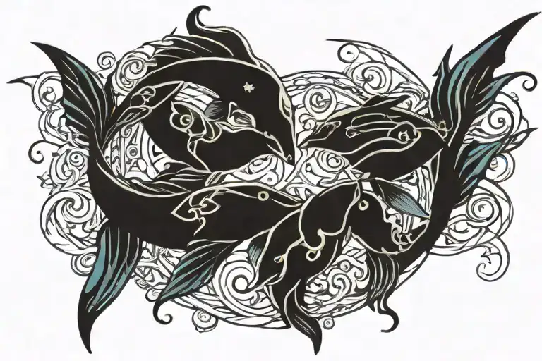 Pisces Sign Intertwined