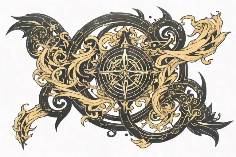 Satgitarius Sign Intertwined Within Virgo