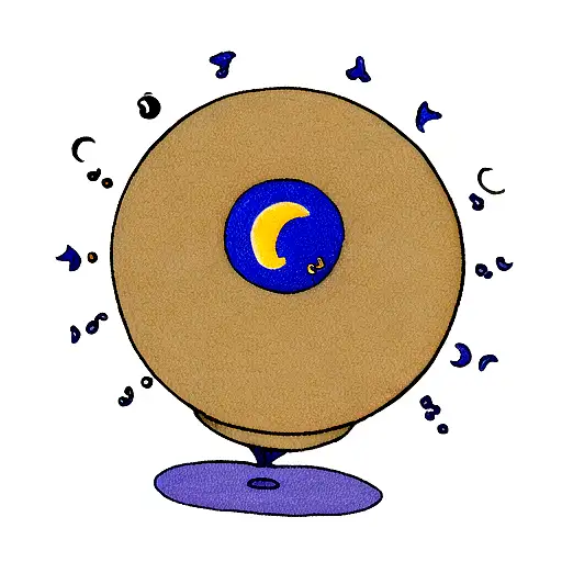 Symbols For Moon And Sun Very Small