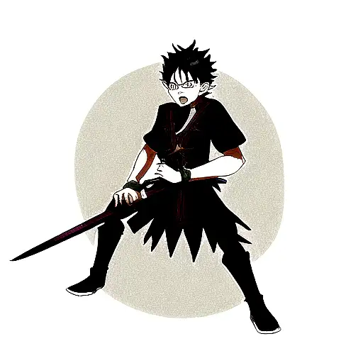 Black Clover Asta Sword And Grimoire