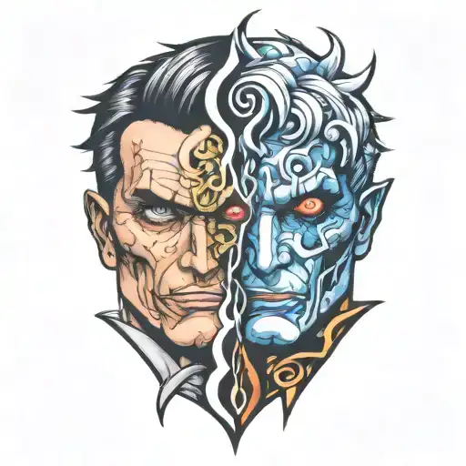 Two Face Gemini Good And Evil