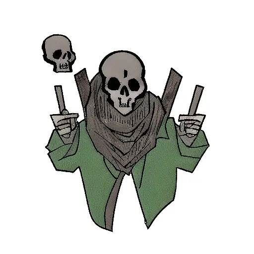 Death Skull With Schyte