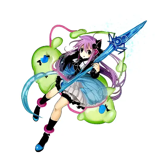 Rimuru Tempest From Reincarnated As A Slime Swinging The Falling Guillotine Sword From Destiny