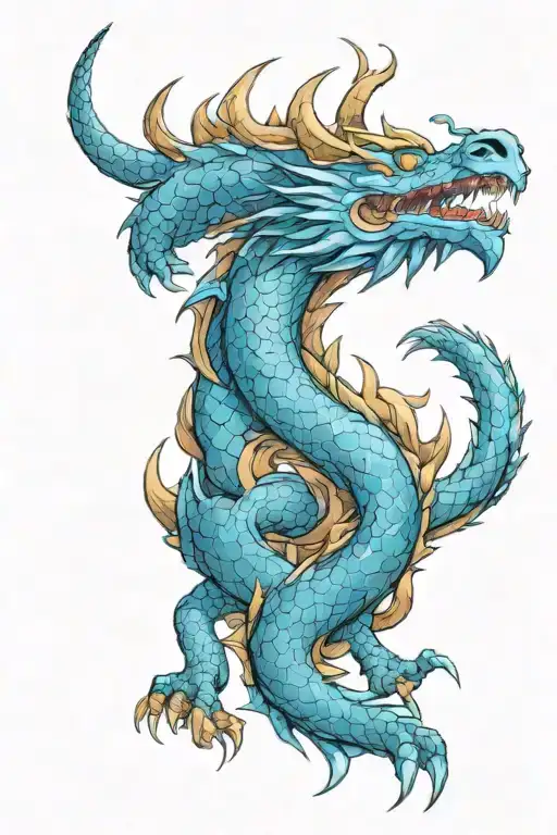 The Dragon Holds A Hanya Mask In Its Claw