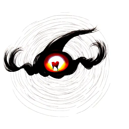 Black Hole Sucking In The Universe With A Heart In The Middle